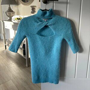 Ganni pale blue soft wool jumper